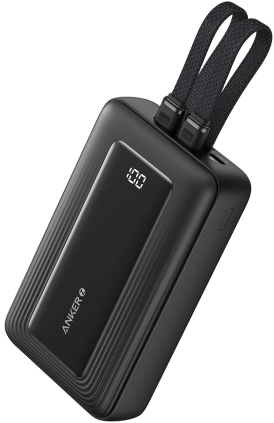 Anker Zolo powerbank, 20000 mAh, 30 W, QC + PD, 1 x Lightning - 1 x USB-A - 2 x USB-C, sort A1681012