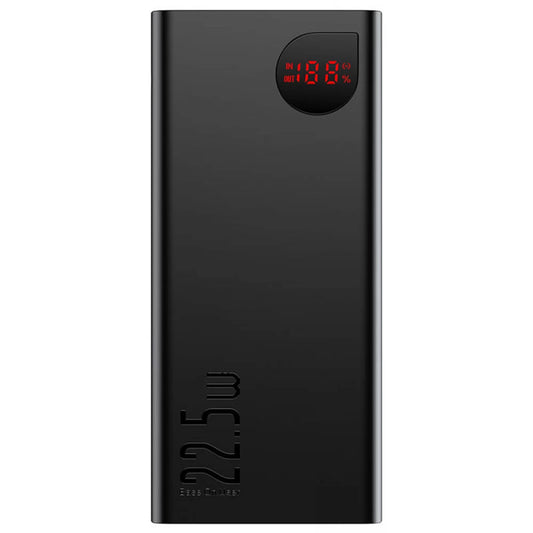 Eksternt batteri Baseus Adaman, 20000mAh, 22.5W, QC + PD, 1 x USB-C - 2 x USB-A, Sort PPAD070101