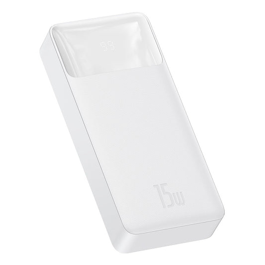 Ekstern Batteri Baseus Bipow, 20000mAh, 15W, 1 x USB-C - 2 x USB-A, Hvid PPBD050102