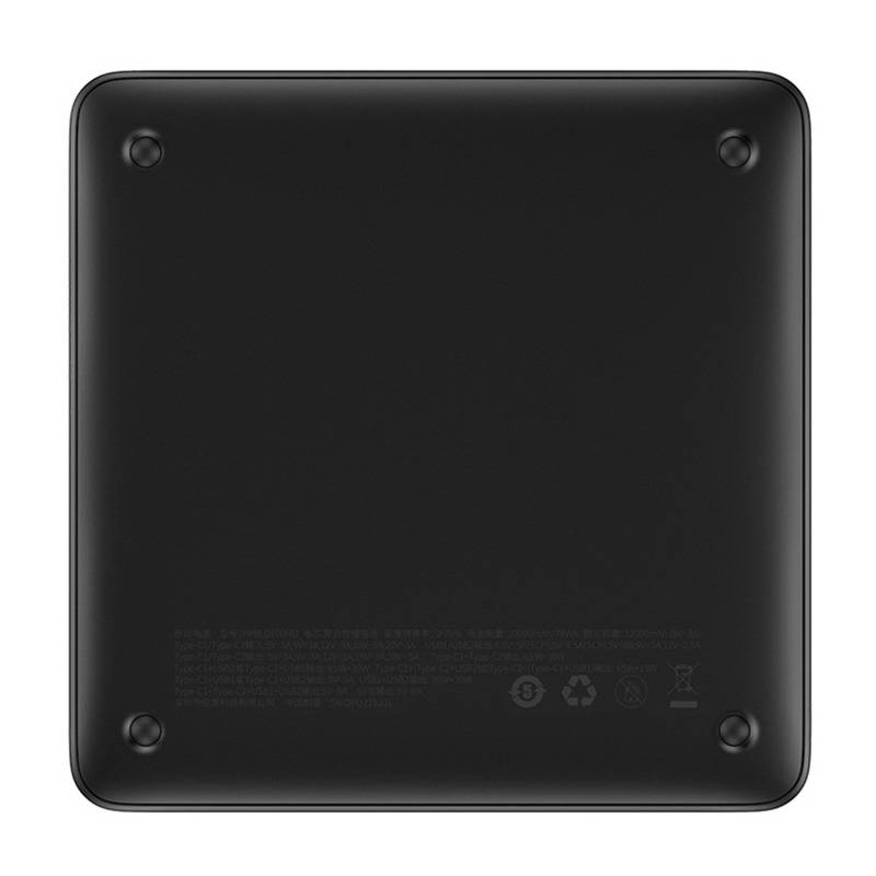Ekstern batteri Baseus Blade HD, 20000mAh, 100W, QC + PD, 2 x USB-A - 2 x USB-C, Sort PPBL000301