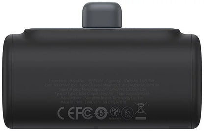 Baseus Compact External Battery, 5000mAh, 20W, PD, 1 x Lightning - 1 x USB-C, Black P10068307113-00