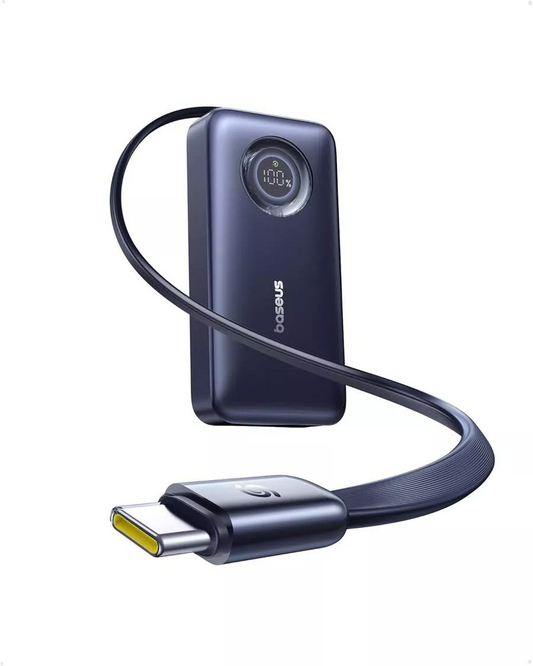 Ekstern batteri Baseus EnerCore CR11, 10000mAh, 45W, PD, 2 x USB-C, Sort E0027G01