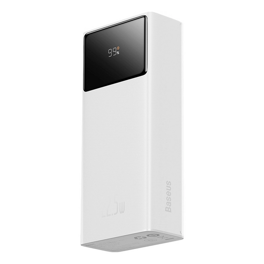 Ekstern batteri Baseus EnerFill FP41, 30000mAh, 22.5W, QC + PD, 1 x USB-C - 2 x USB-A, Hvid