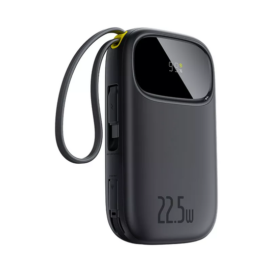 Baseus EnerFill FC31 Ekstern Batteri, 20000mAh, 22.5W, QC + PD, 1 x Lightning - 1 x USB-A - 2 x USB-C, Sort P10082107123-00