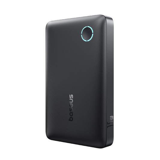 Baseus EnerFill FP11 Ekstern Batteri, 10000mAh, 15W, 1 x USB-A - 1 x USB-C, Sort P1008210C123