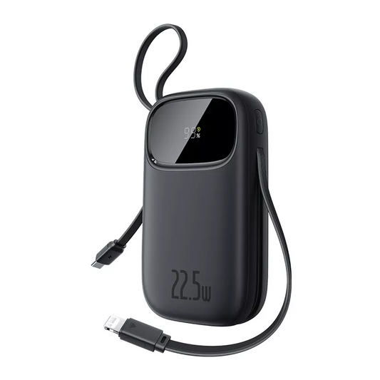 Baseus EnerFill FC31 Ekstern Batteri, 20000mAh, 22.5W, QC + PD, 1 x Lightning - 1 x USB-A - 2 x USB-C, Sort P10082107123-00
