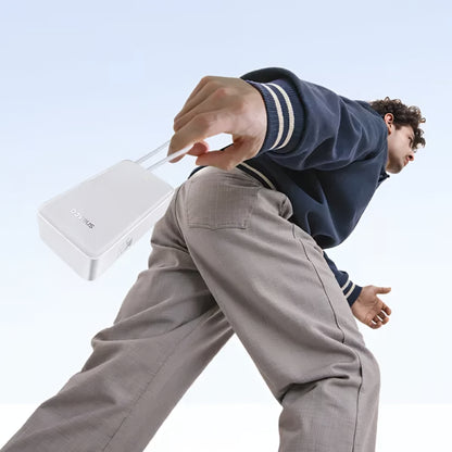 Ekstern batteri Baseus EnerFill Bipow2 Pro, 30000mAh, 22.5W, QC + PD, 1 x USB-A - 2 x USB-C, Hvid E0028101