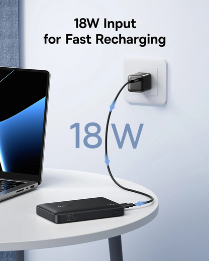 Ekstern batteri Baseus EnerFill FP21, 10000mAh, 22.5W, QC + PD, 1 x USB-A - 2 x USB-C, Sort P1008210D123-00