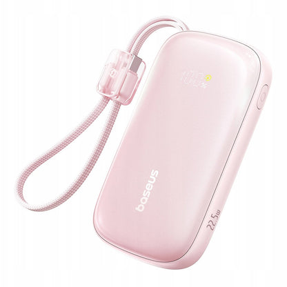 Ekstern batteri Baseus EnerFill FC21 Qpow 3 Ultra, 10000mAh, 22.5W, QC + PD, 1 x USB-A - 1 x USB-C, Pink E0027L02