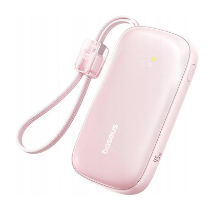Ekstern Batteri Baseus EnerFill FC21 Qpow 3 Ultra, 10000mAh, 45W, QC + PD, 1 x USB-A - 1 x USB-C, Pink E0027Q02