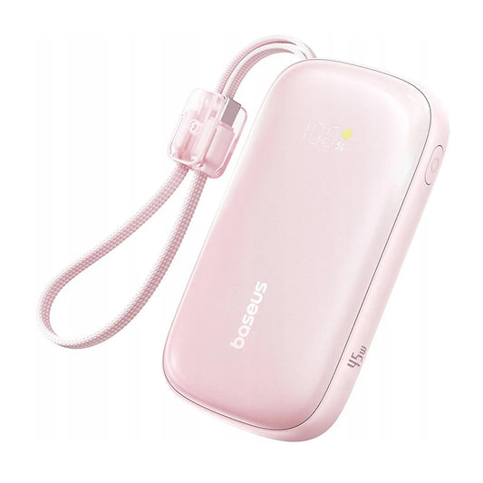 Ekstern Batteri Baseus EnerFill FC21 Qpow 3 Ultra, 10000mAh, 45W, QC + PD, 1 x USB-A - 1 x USB-C, Pink E0027Q02