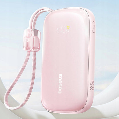 Ekstern Batteri Baseus EnerFill FC21 Qpow 3 Ultra, 10000mAh, 45W, QC + PD, 1 x USB-A - 1 x USB-C, Pink E0027Q02