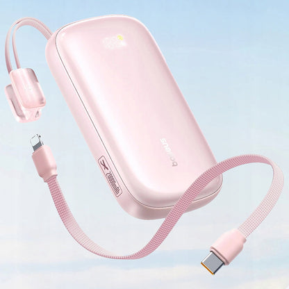 Ekstern Batteri Baseus EnerFill FC21 Qpow 3 Ultra, 10000mAh, 45W, QC + PD, 1 x USB-A - 1 x USB-C, Pink E0027Q02