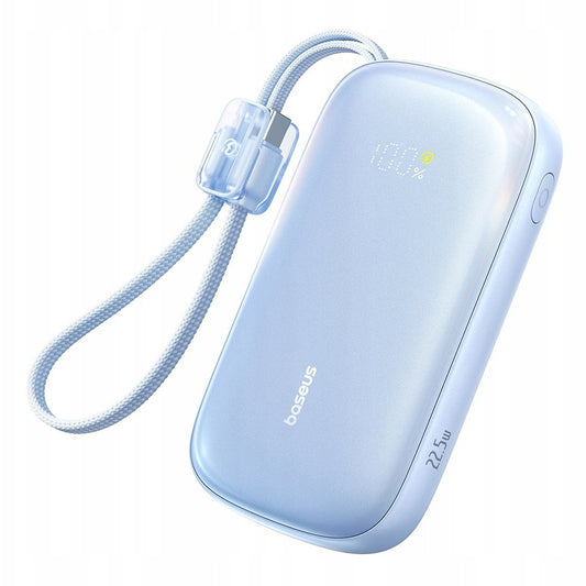 Ekstern batteri Baseus EnerFill FC21 Qpow 3 Ultra, 20000mAh, 22.5W, QC + PD, 1 x USB-A - 1 x USB-C, Blå E0027M03