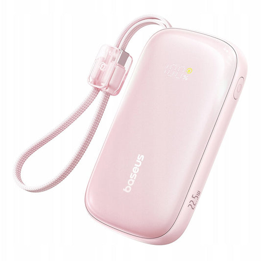 Ekstern batteri Baseus EnerFill FC21 Qpow 3 Ultra, 20000mAh, 22.5W, QC + PD, 1 x USB-A - 1 x USB-C, Pink E0027M02