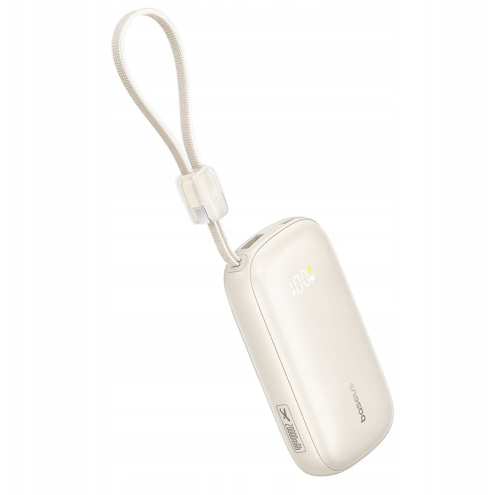 Ekstern batteri Baseus EnerFill FC21 Qpow 3 Ultra, 20000mAh, 45W, QC + PD, 1 x USB-A - 1 x USB-C, Beige E0027P01