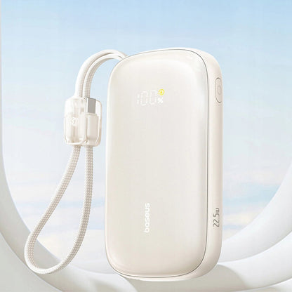 Ekstern batteri Baseus EnerFill FC21 Qpow 3 Ultra, 20000mAh, 45W, QC + PD, 1 x USB-A - 1 x USB-C, Beige E0027P01