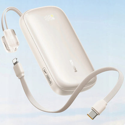 Ekstern batteri Baseus EnerFill FC21 Qpow 3 Ultra, 20000mAh, 45W, QC + PD, 1 x USB-A - 1 x USB-C, Beige E0027P01
