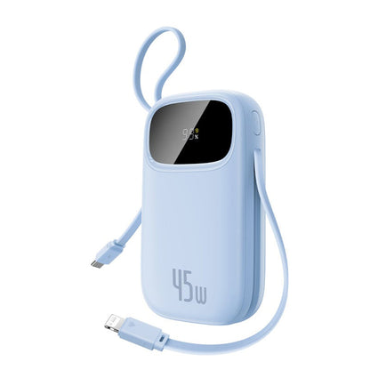 Ekstern batteri Baseus EnerFill FC31 Qpow 3, 10000mAh, 45W, QC + PD, 1 x Lightning - 1 x USB-A - 2 x USB-C, Blå E0028C03