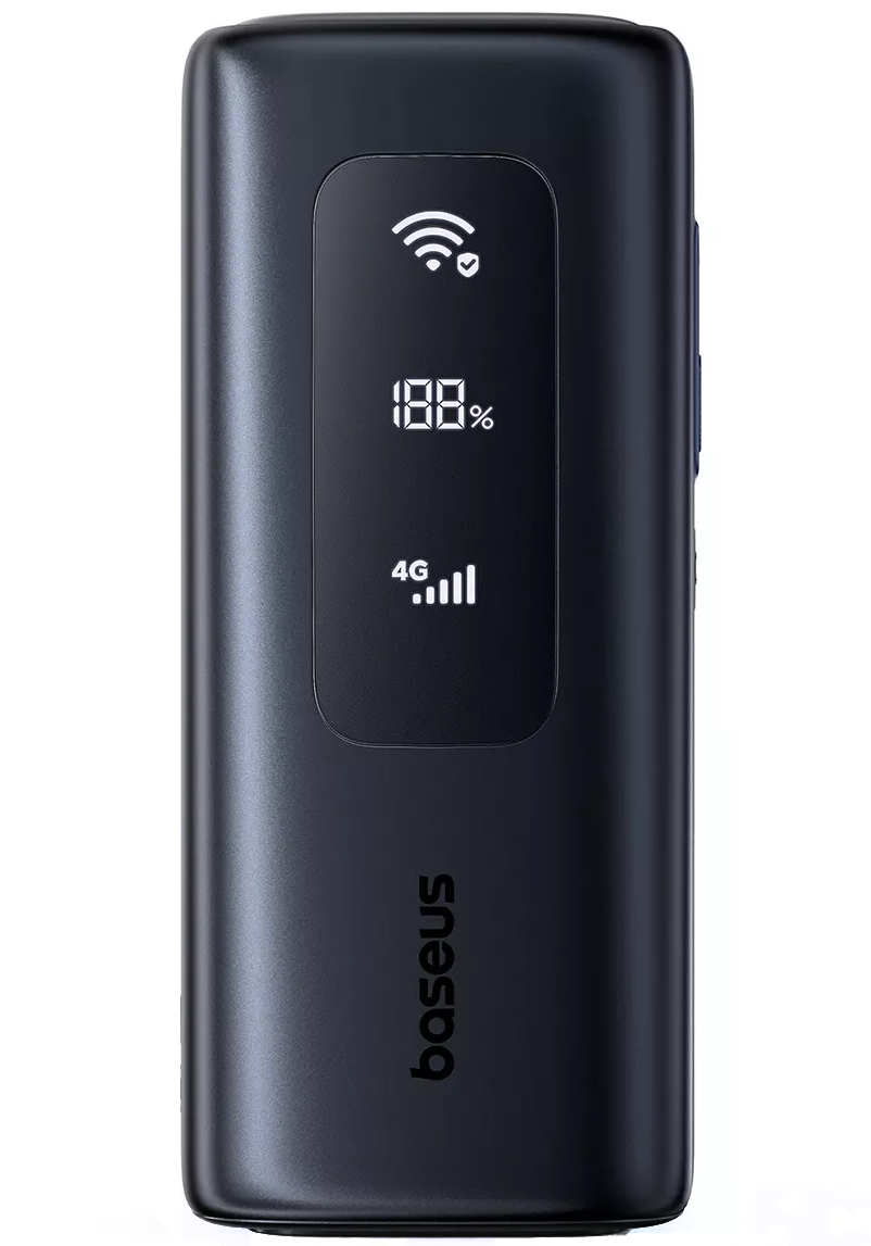 Baseus EnerGeek GX11 Ekstern Batteri, 20000mAh, 67W, QC + PD, 1 x USB-A - 2 x USB-C, Sort E0025701