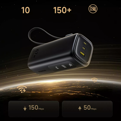 Baseus EnerGeek GX11 Ekstern Batteri, 20000mAh, 67W, QC + PD, 1 x USB-A - 2 x USB-C, Sort E0025701