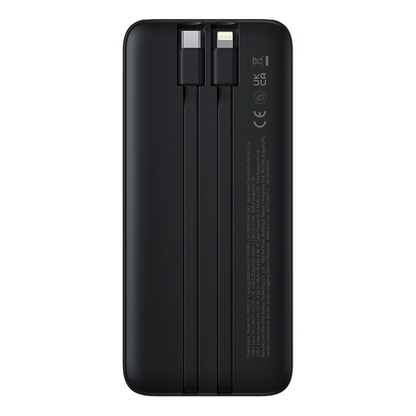 Ekstern batteri Baseus Lipow, 10000mAh, 22.5W, QC + PD, 1 x Lightning - 1 x USB-A - 2 x USB-C, Sort P10079101123-00