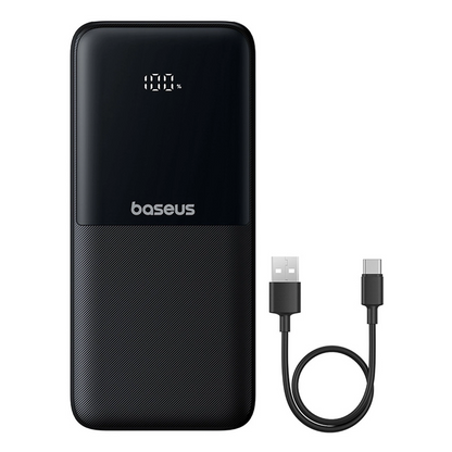 Ekstern batteri Baseus Lipow, 10000mAh, 22.5W, QC + PD, 1 x Lightning - 1 x USB-A - 2 x USB-C, Sort P10079101123-00