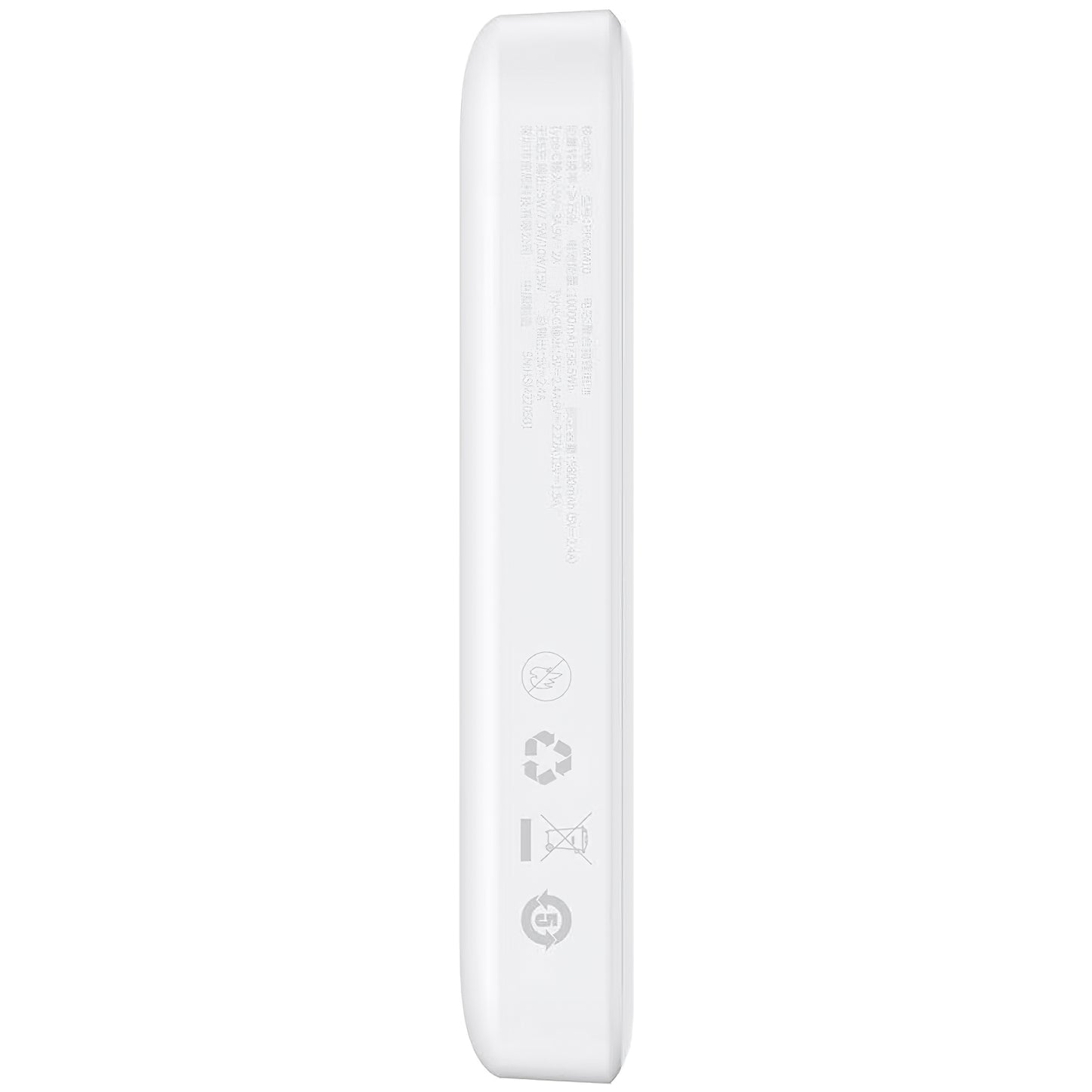 Ekstern batteri Baseus Magnetic Mini, 10000mAh, 20W, PD + FQI, 1 x USB-C, Hvid P10059001223-00