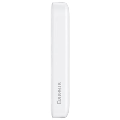 Ekstern batteri Baseus Magnetic Mini, 10000mAh, 20W, PD + FQI, 1 x USB-C, Hvid P10059001223-00