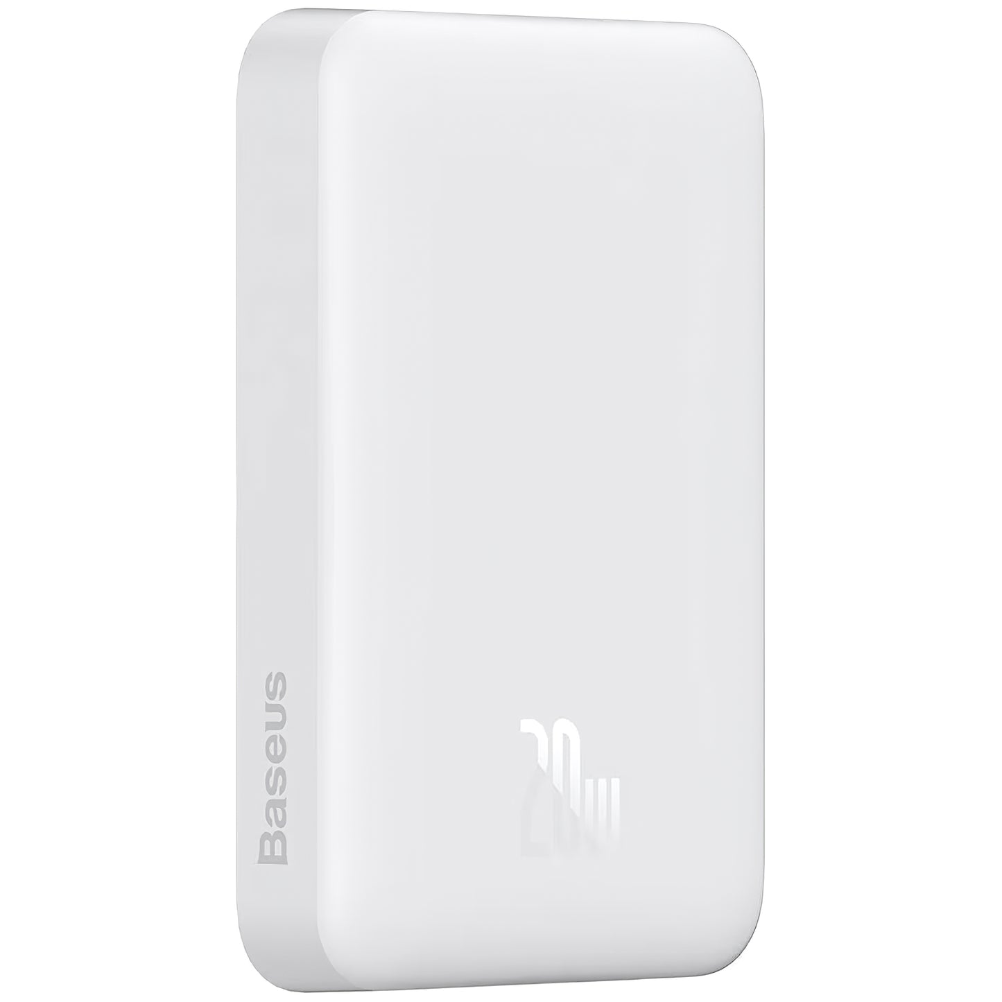 Ekstern batteri Baseus Magnetic Mini, 10000mAh, 20W, PD + FQI, 1 x USB-C, Hvid P10059001223-00