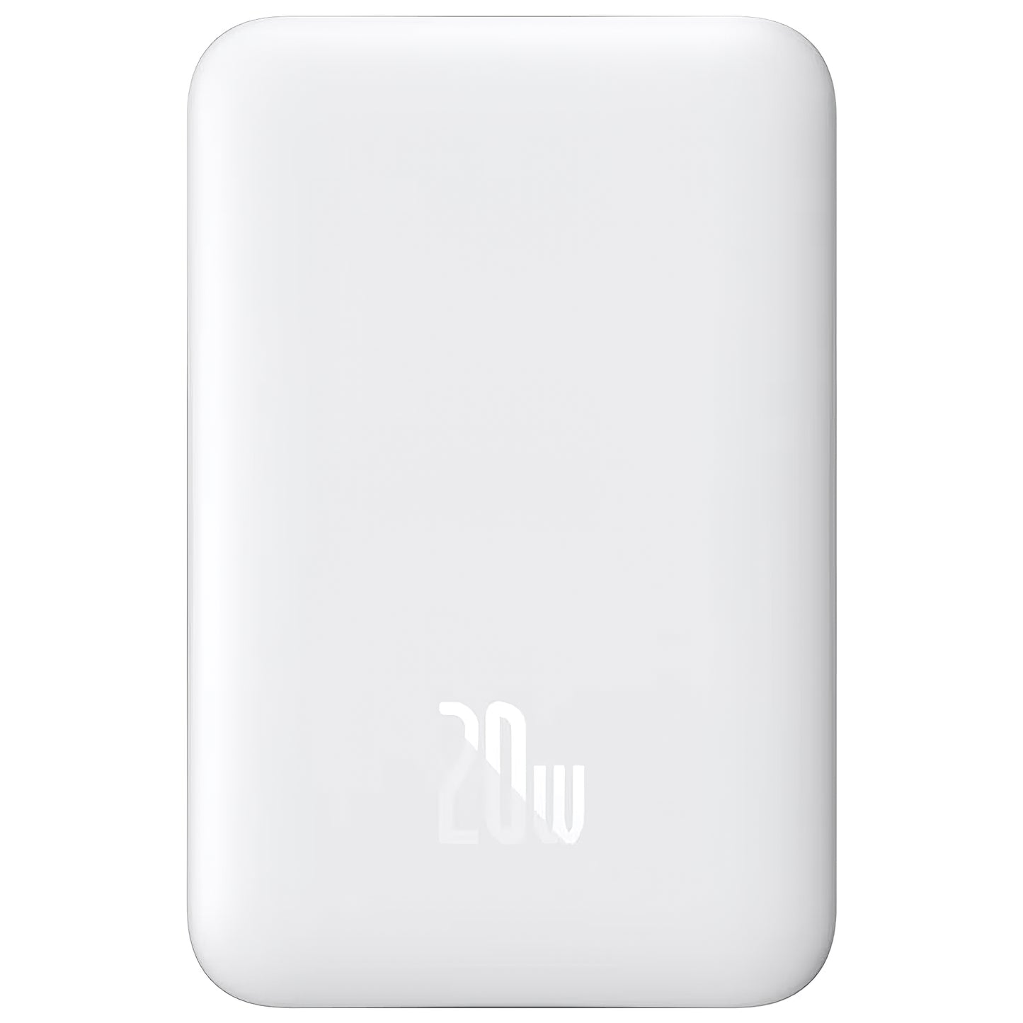 Ekstern batteri Baseus Magnetic Mini, 10000mAh, 20W, PD + FQI, 1 x USB-C, Hvid P10059001223-00