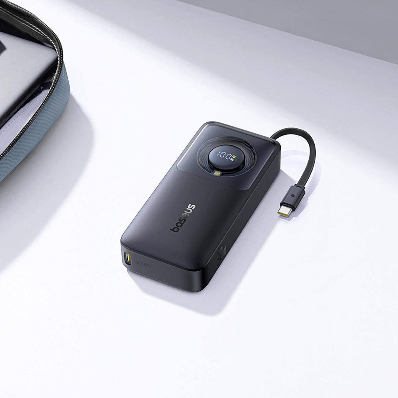 Ekstern batteri Baseus OS Free2Pull, 10000mAh, 30W, PD, 2 x USB-C, Sort P10073701123-00