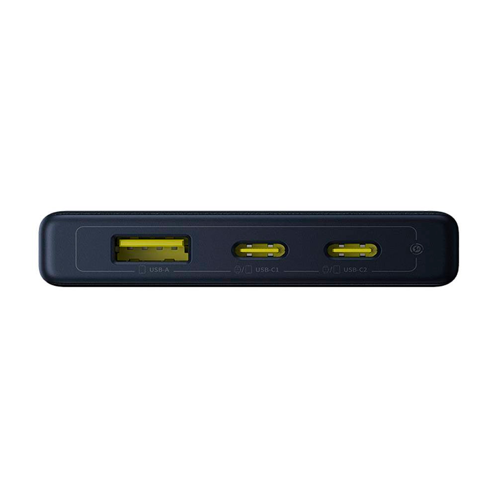 Baseus PicoGo External Battery, 10000mAh, 20W, QC + PD, 1 x USB-A - 2 x USB-C, Black P10076801123-00