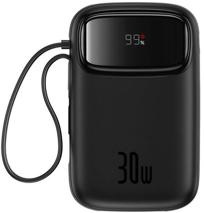Ekstern batteri Baseus Qpow2, 20000mAh, 30W, QC + PD, 1 x USB-A - 3 x USB-C, Sort P10055009113-00