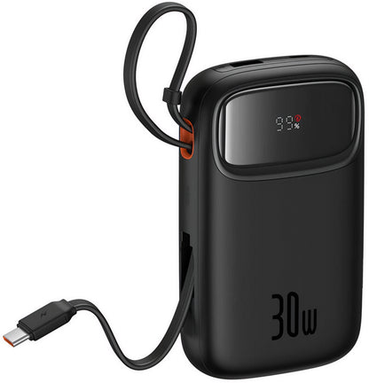 Ekstern batteri Baseus Qpow2, 20000mAh, 30W, QC + PD, 1 x USB-A - 3 x USB-C, Sort P10055009113-00