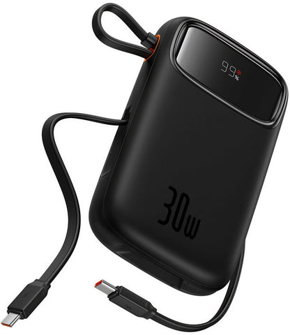Ekstern batteri Baseus Qpow2, 20000mAh, 30W, QC + PD, 1 x USB-A - 3 x USB-C, Sort P10055009113-00