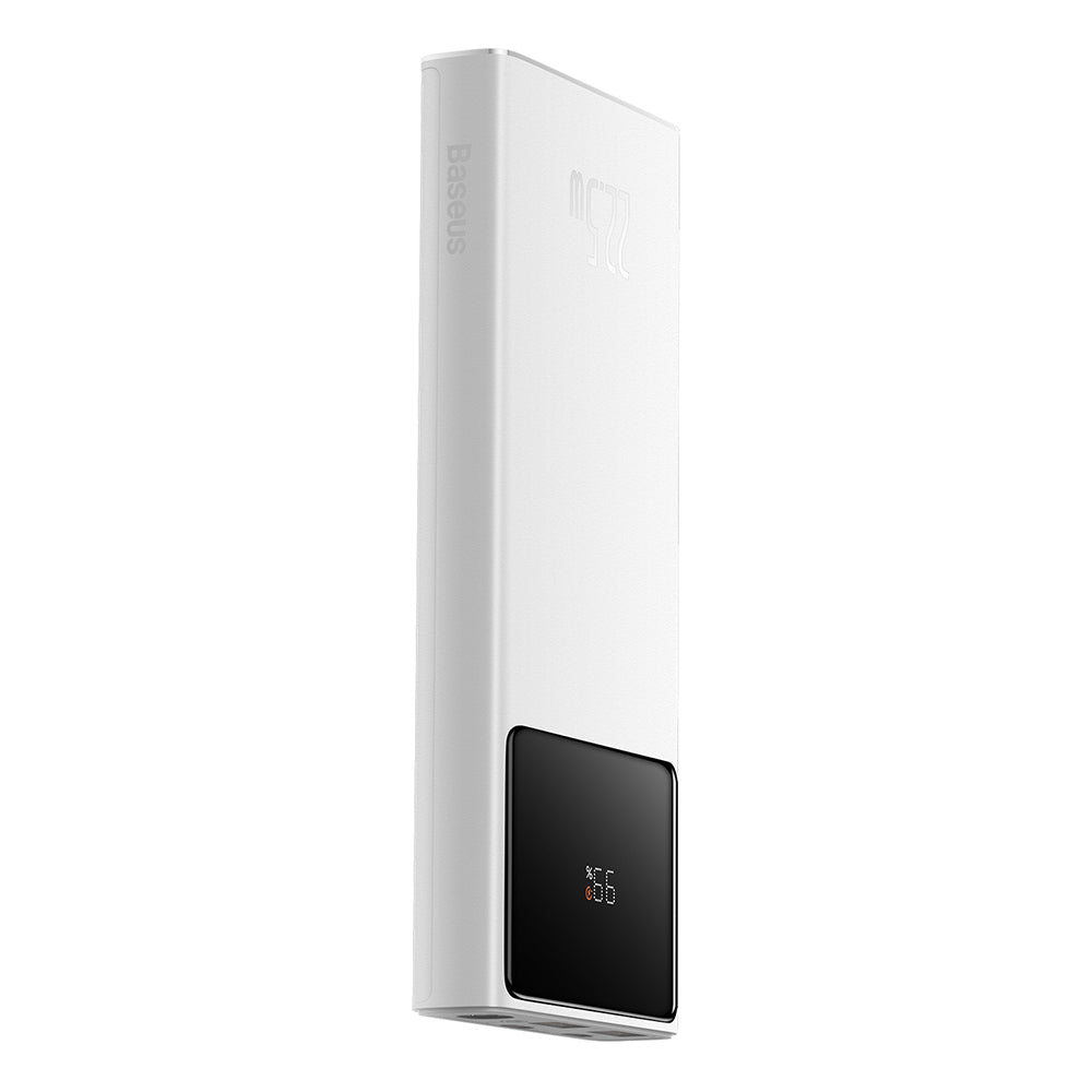 Ekstern batteri Baseus Star Lord, 10000mAh, 22.5W, QC + PD, 1 x USB-C - 2 x USB-A, Hvid PPXJ100002