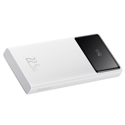 Ekstern batteri Baseus Star Lord, 10000mAh, 22.5W, QC + PD, 1 x USB-C - 2 x USB-A, Hvid PPXJ100002