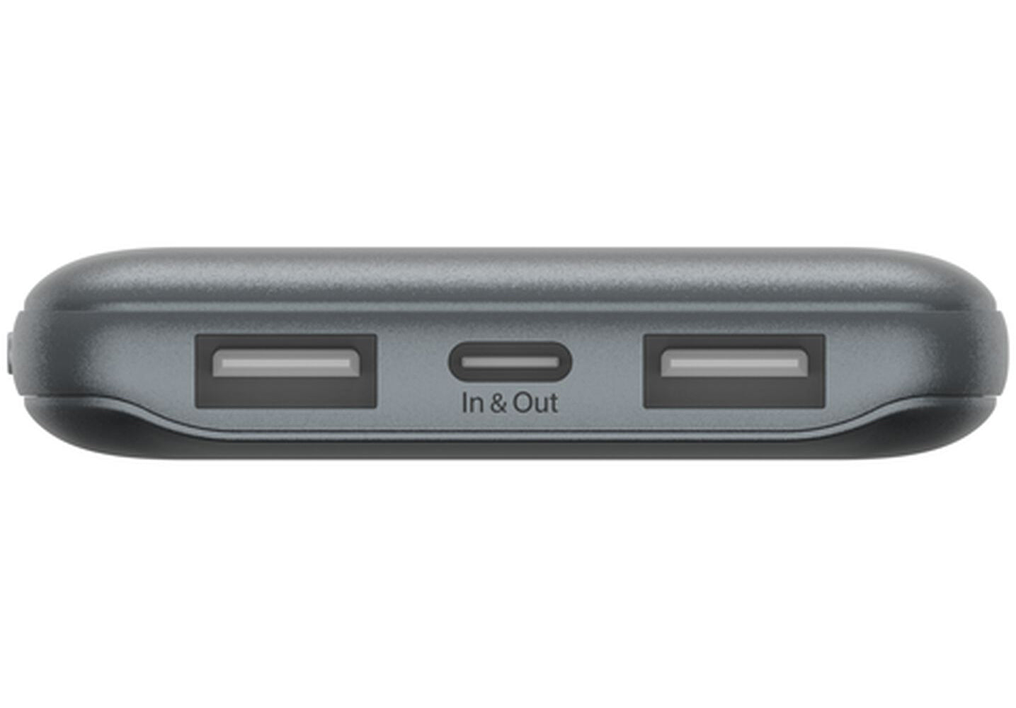 Belkin BoostCharge Ekstern Batteri, 10000mAh, 15W, 1 x USB-C - 2 x USB-A, Grå BPB011btGY