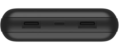 Belkin BoostCharge Pro Ekstern Batteri, 20000mAh, 15W, 1 x USB-C - 2 x USB-A, Sort BPB012btBK