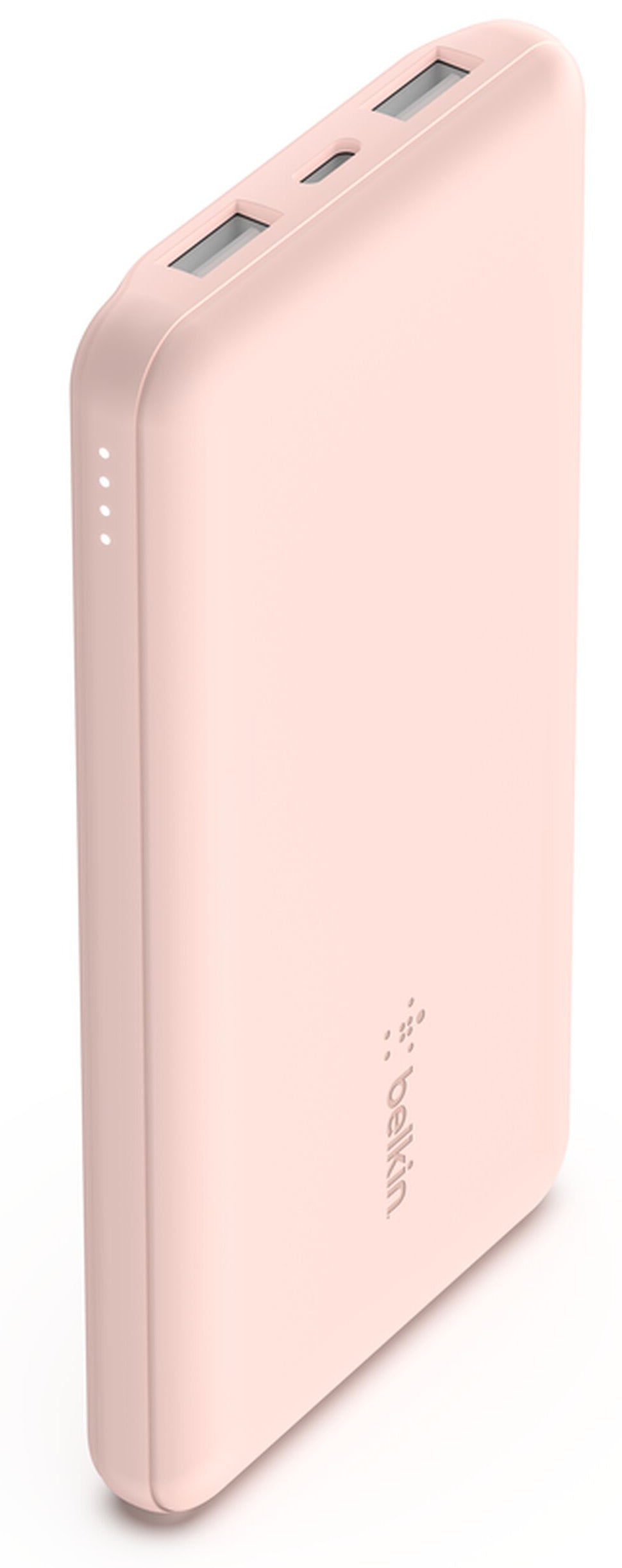 Belkin BoostCharge Ekstern Batteri, 10000mAh, 15W, 1 x USB-C - 2 x USB-A, Pink BPB011btRG