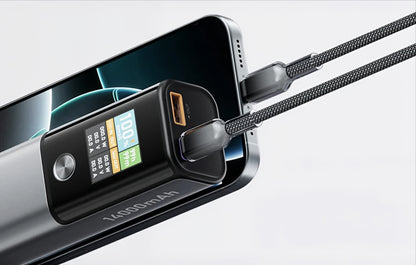 Ekstern Batteri BlitzWolf BW-P23, 14000mAh, 100W, QC + PD, 1 x USB-A - 1 x USB-C, Grå