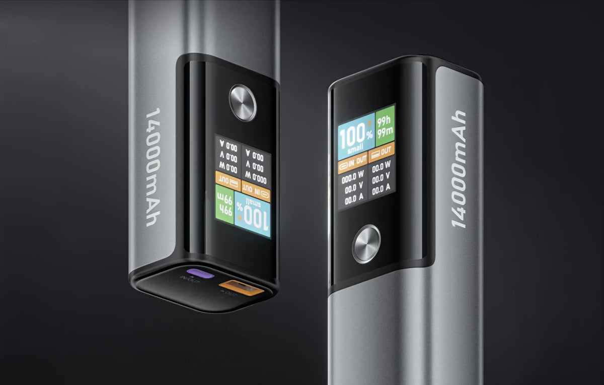 Ekstern Batteri BlitzWolf BW-P23, 14000mAh, 100W, QC + PD, 1 x USB-A - 1 x USB-C, Grå