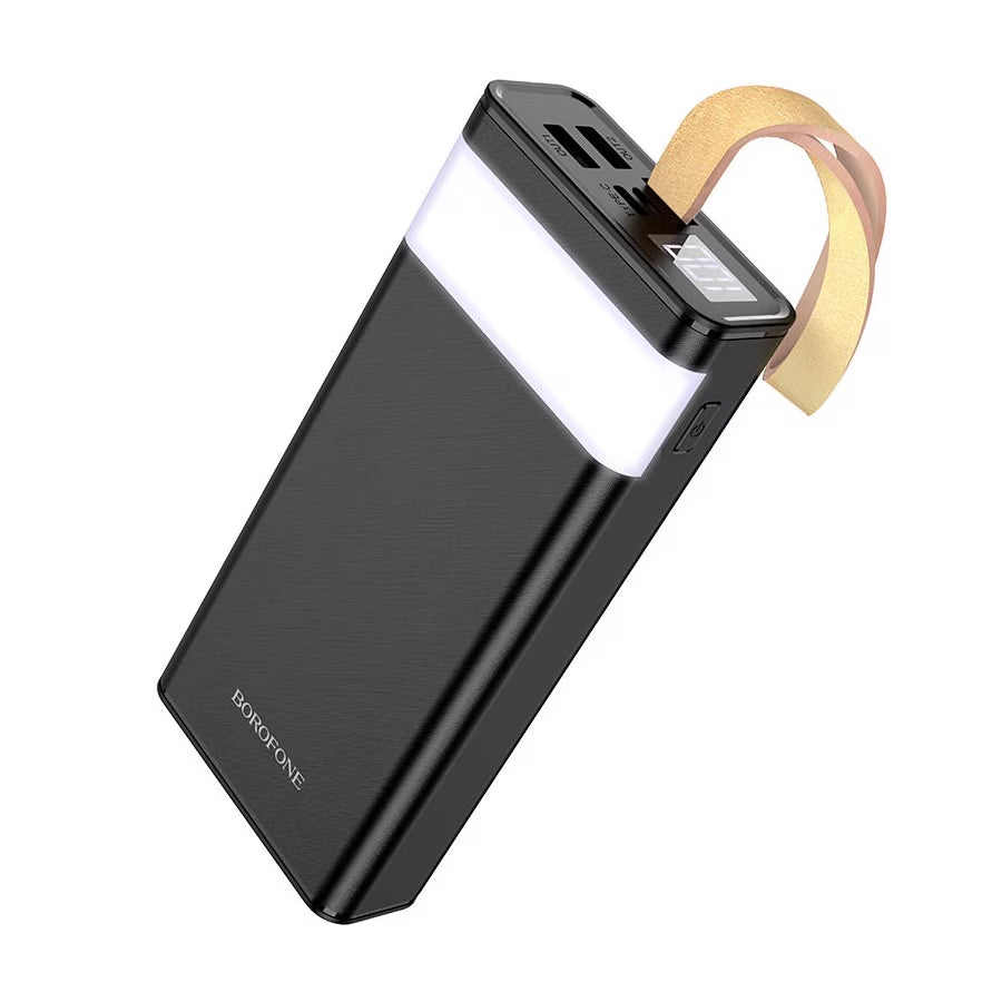 Ekstern batteri Borofone BJ18 Coolmy, 20000mAh, 10W, 2 x USB-A, Sort