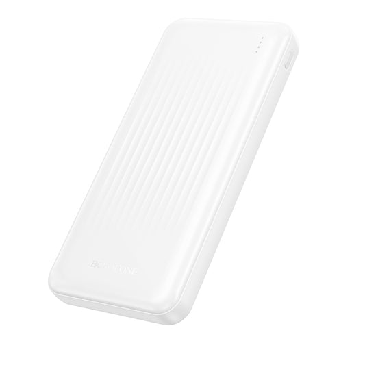 Borofone BJ78 Clever Ekstern Batteri, 10000mAh, 10W, 2 x USB-A, Hvid