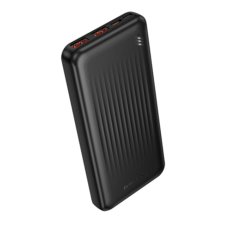Ekstern Batteri Borofone BJ80A Clever, 10000mAh, 22.5W, QC + PD, 1 x USB-C - 2 x USB-A, Sort