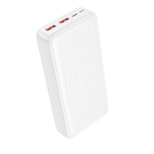 Ekstern Batteri Borofone BJ80A Clever, 20000mAh, 22.5W, QC + PD, 1 x USB-C - 2 x USB-A, Hvid