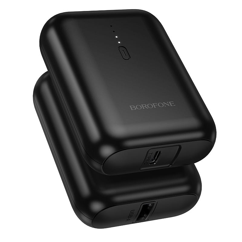 Borofone BJ81 Stability Ekstern Batteri, 5000mAh, 10W, 1 x USB-A, Sort