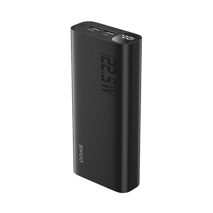Ekstern batteri BWOO BO-P44, 20000mAh, 22.5W, QC + PD, 1 x USB-C - 2 x USB-A, Sort