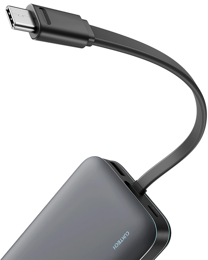 Cuktech LPB200N External Battery, 20000mAh, 40W, QC + PD, 1 x USB-A - 2 x USB-C, Black